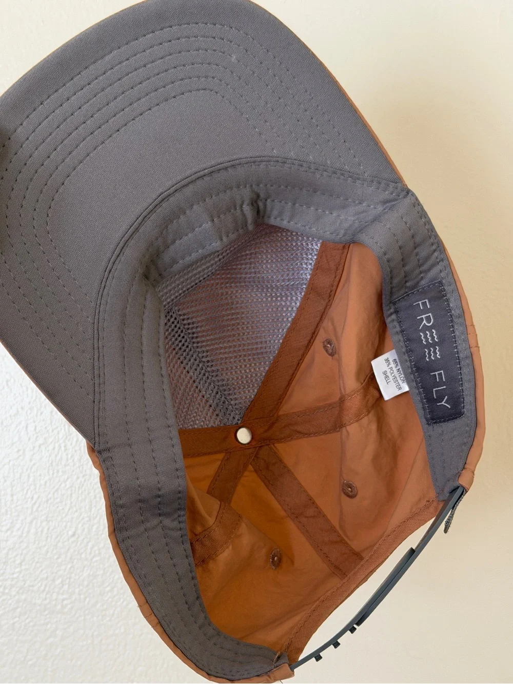 Free Fly Rust Orange Snap Back Flat Brim Hat